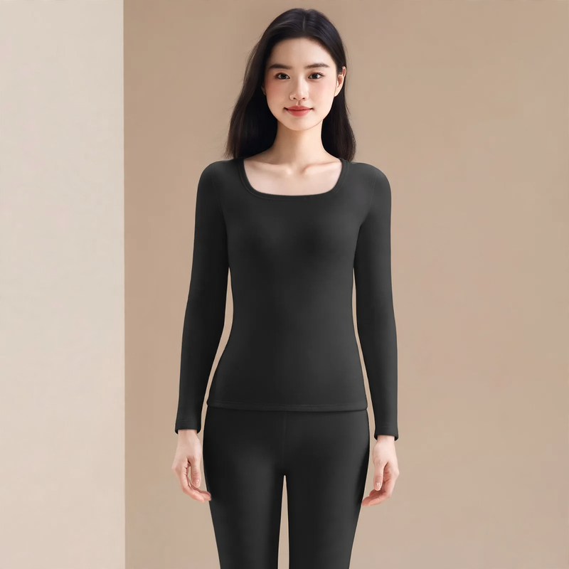 Extra warm thermal underwear set with lamb fleece lining