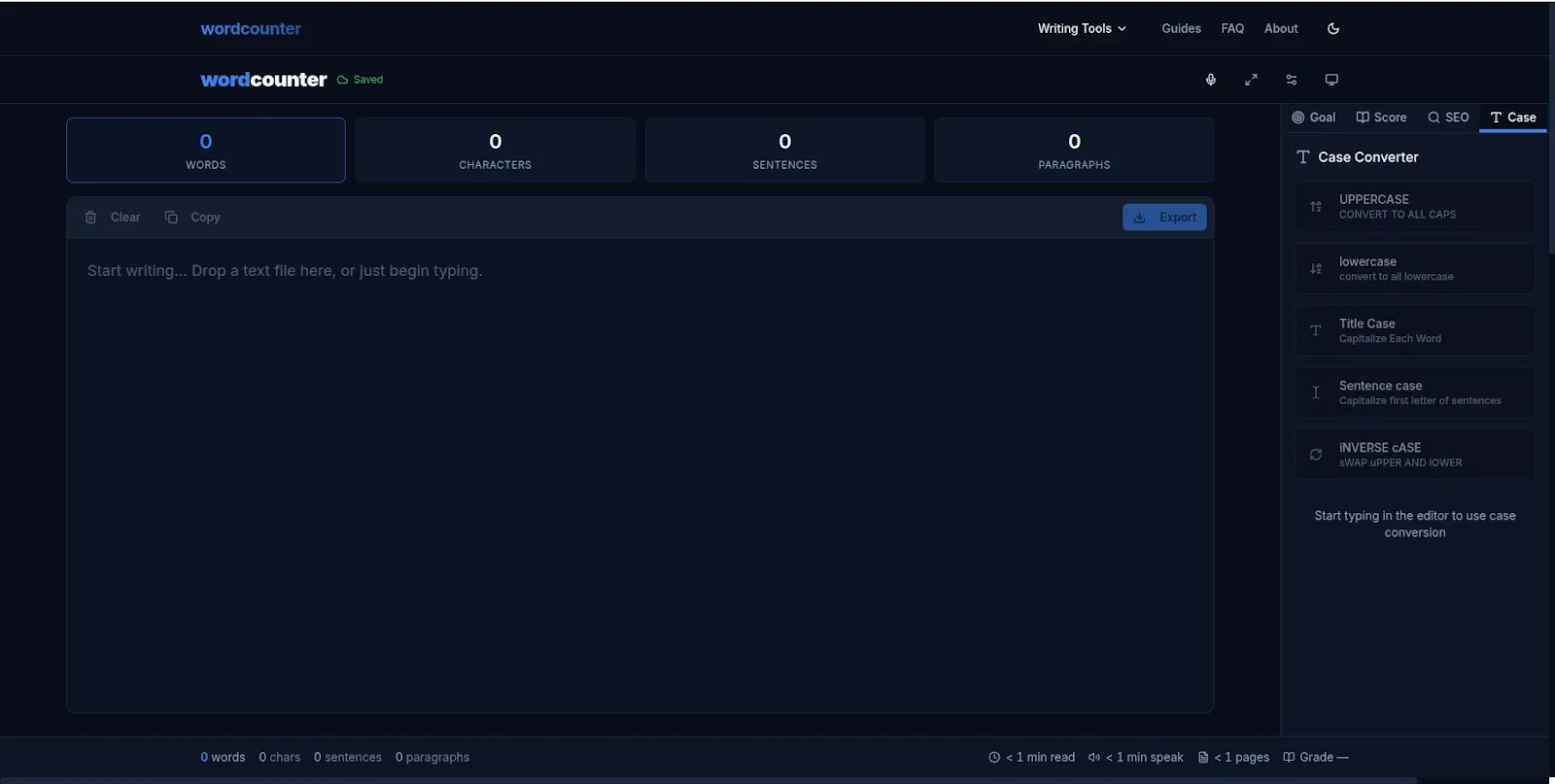 Free word counter keyword density checker - WordCounter SEO writing tool 2026
