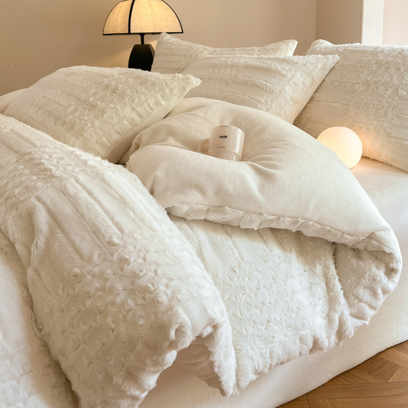 Milchfaser-Fleece Bettwäsche-Set, extra warm