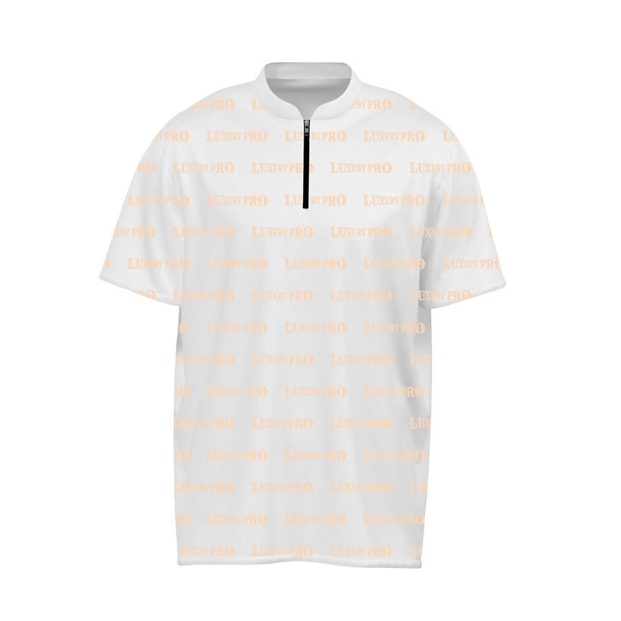 Women's Short-Sleeve Zip-Up Polo - Inside Pocket