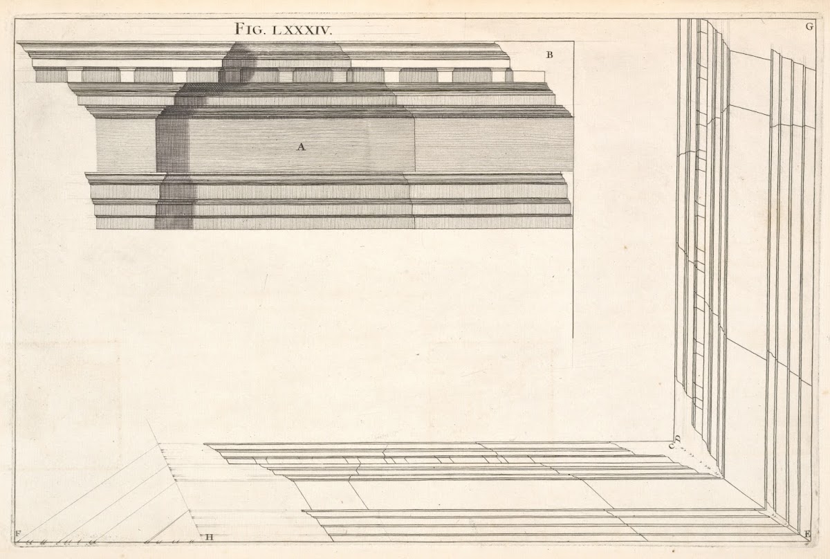 A Corinthian cornice 1707