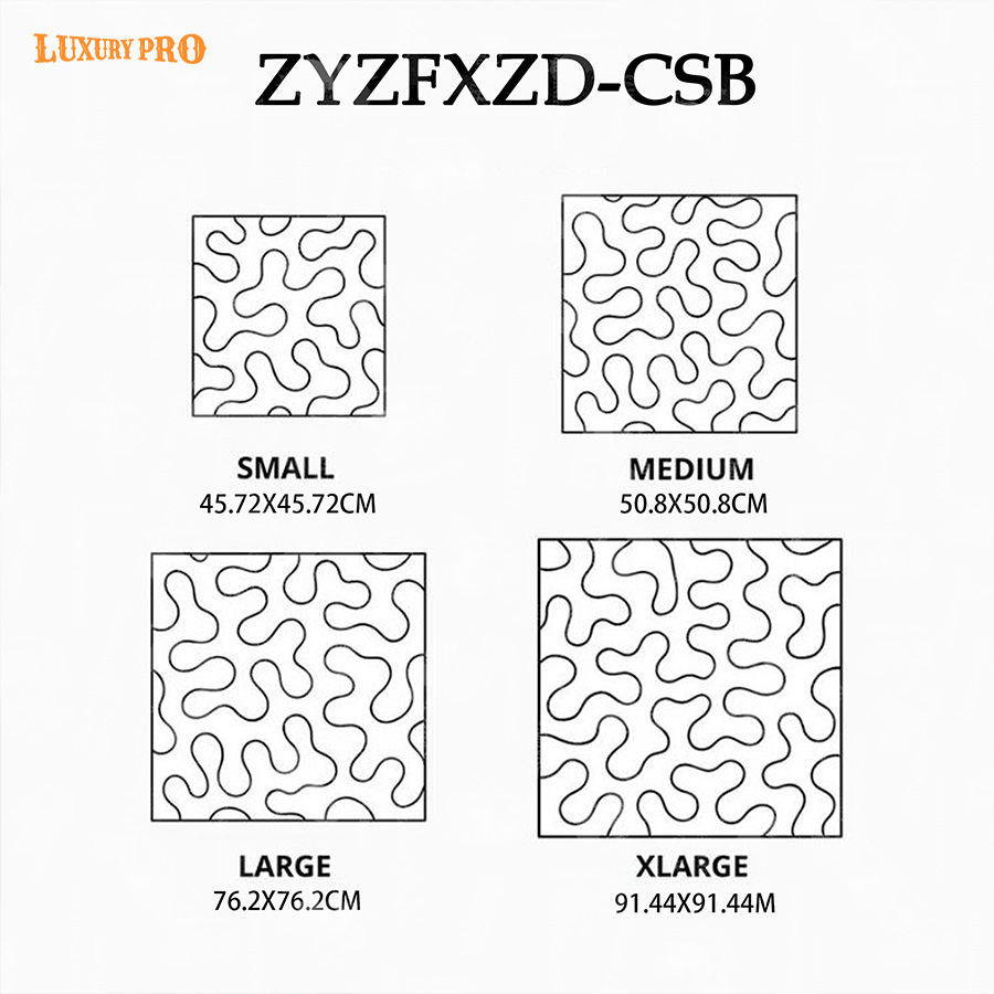 Free-Stitch Square Table Mat [Colored Edge]
