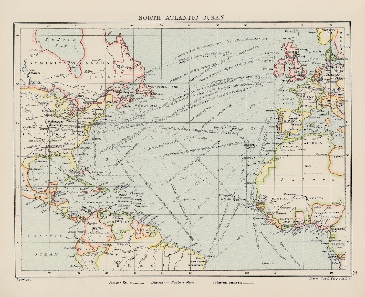 North Atlantic Ocean 1939