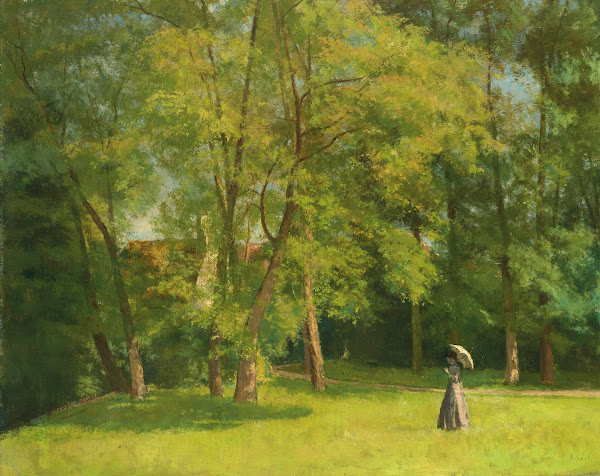 Élégante au parc 1880 90