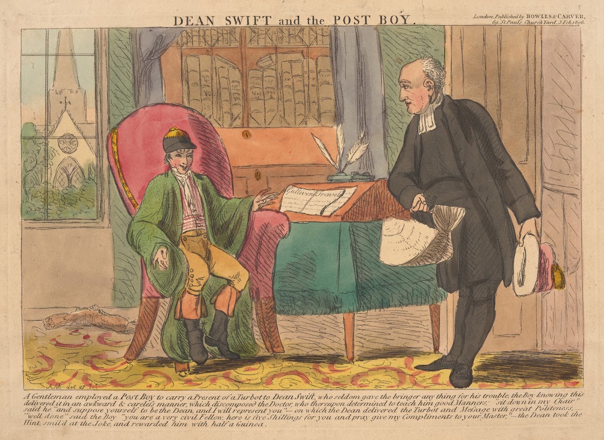 Dean Swift And The Post Boy 1806