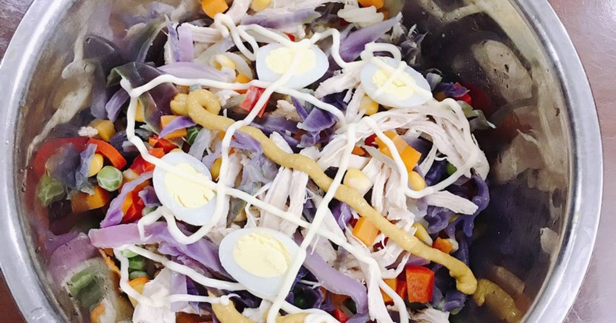 Nui trộn salad