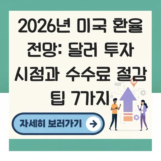미국 환율 전망에 따른 달러 투자 시점 및 외화 예금 환전 수수료 아끼는 법 대표 이미지