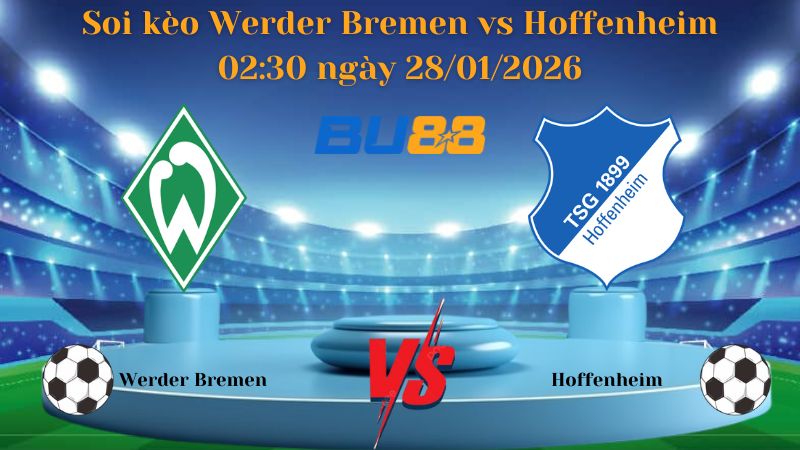 Nhận định bóng đá Werder Bremen vs Hoffenheim 02:30 ngày 28/01/2026