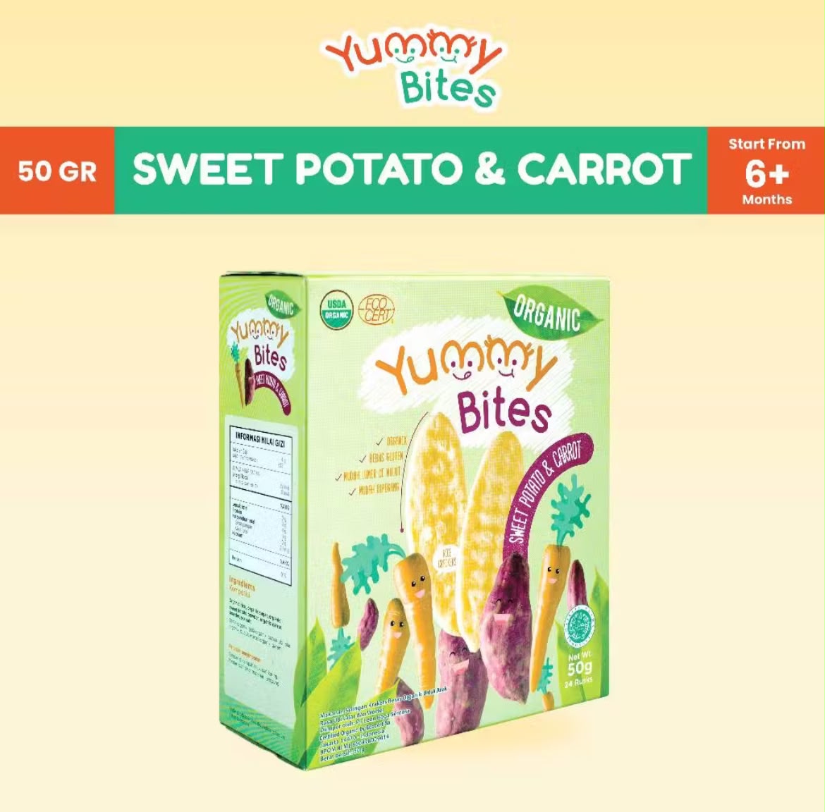 Yummy Bites Crackers Organic