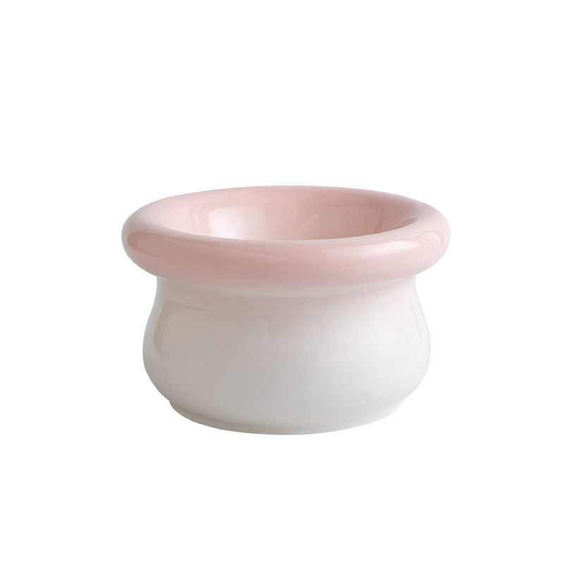 High-foot ceramic bowl for dogs and cats