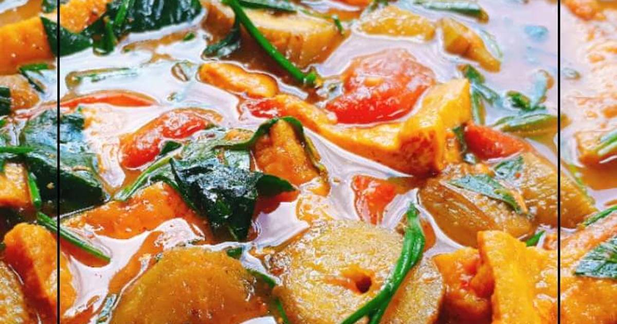 Chuối xanh om nghệ chay