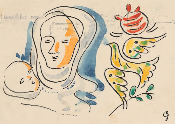 Mother with baby and dove 19361937