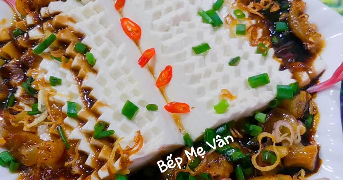 Đậu hủ hấp xốt dầu hào