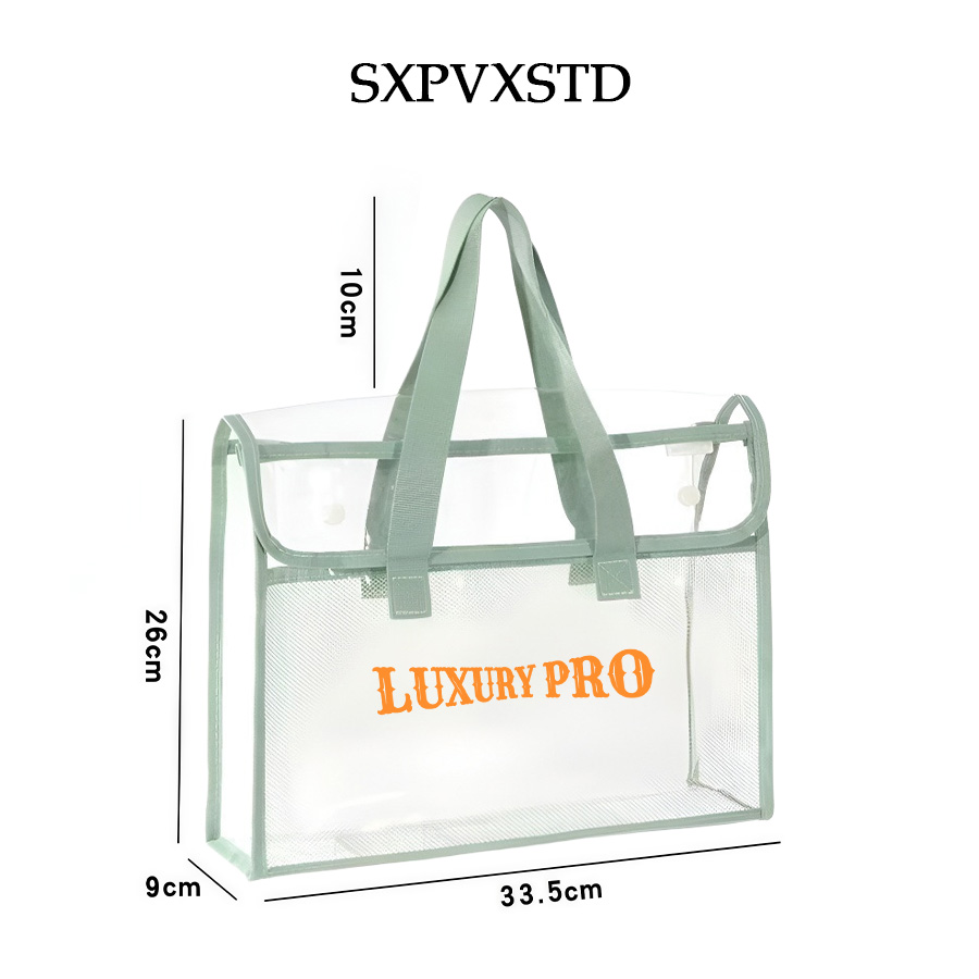 Hand-embroidered PVC Handbag