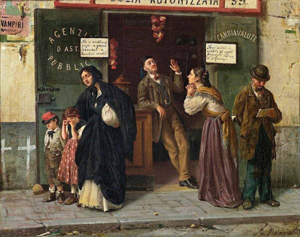 Beim Pfandleiher 1870s