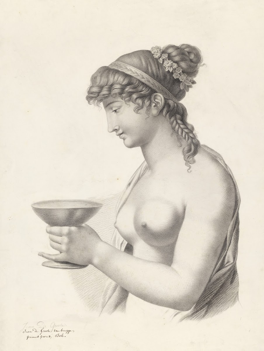 Half figure of a woman with chalice 1806