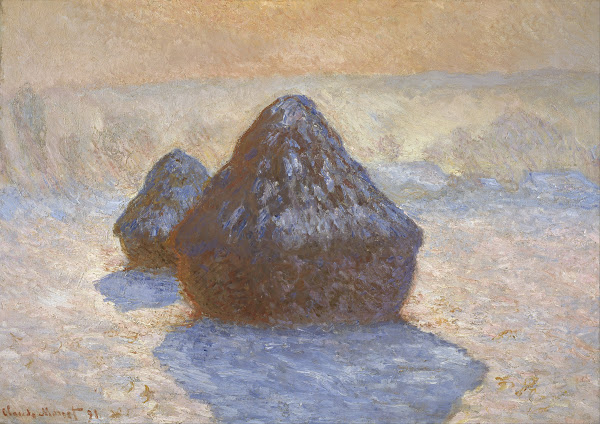 Haystacks  Snow Effect 1891