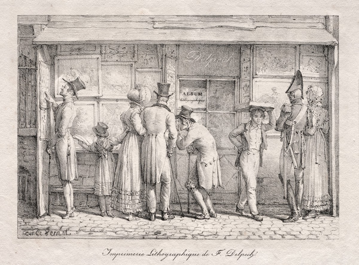 Delpech Lithographic Print Shop C 1818