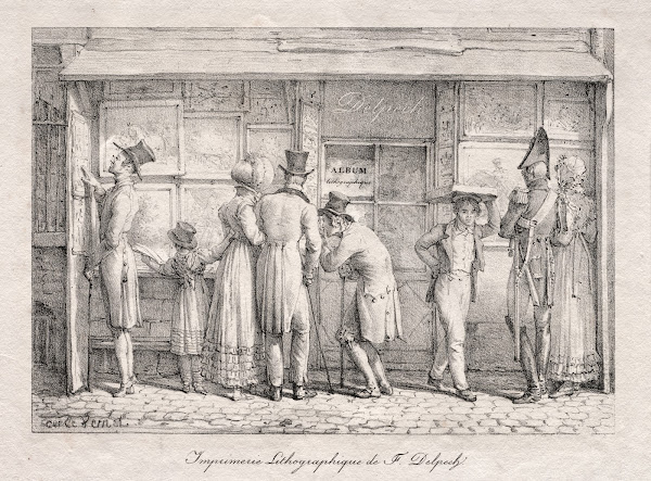 Delpech Lithographic Print Shop C 1818
