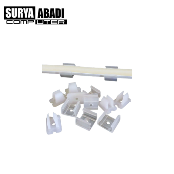 KLEM LAMPU LED STRIP TRANSPARAN NEON FLEX AC