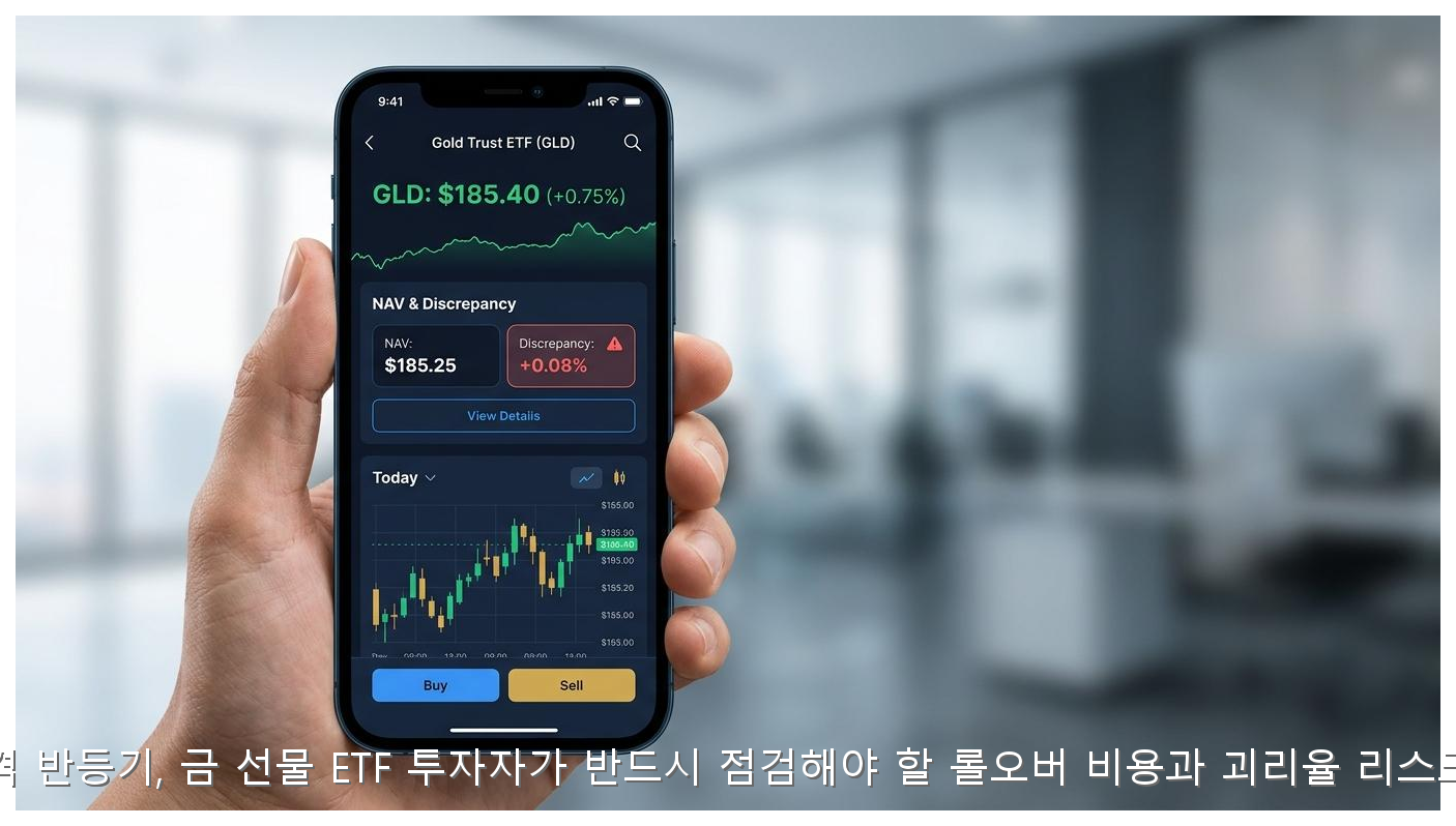 금 가격 반등기, 금 선물 ETF 투자자가 반드시 점검해야 할 롤오버 비용과 괴리율 리스크 분석 핵심 안내 및 분석 인포그래픽 (8)