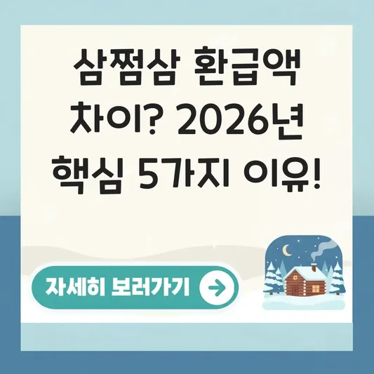 삼쩜삼 환급액 차이 발생하는 이유