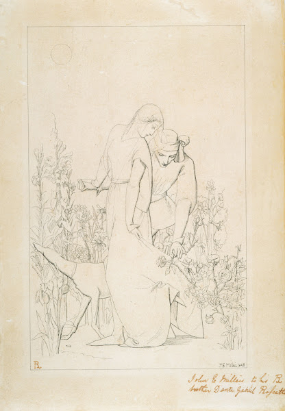 Lovers by a Rosebush 1848