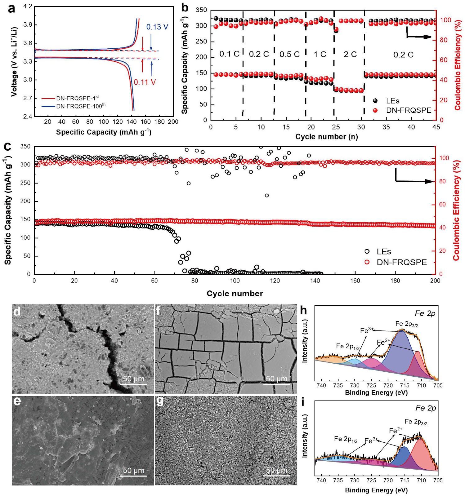 Building a safe and stable rechargeable lithium-metal battery by applying a flame-retardant, double-network structural hybrid polyester-based quasi-solid-state polymer electrolyte