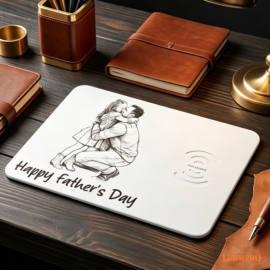 Ultra thin wireless charging mouse pad