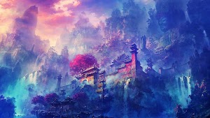 Temple Painting Wallpaper