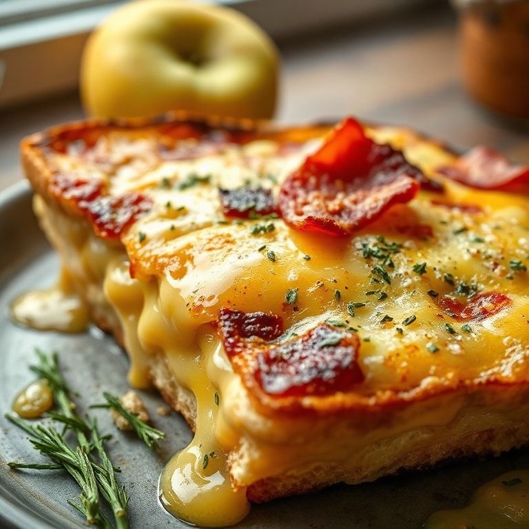 Hot Honey Apple Cheddar Bacon Grilled Cheese Recipe: Sweet, Crispy & Cheesy Delight