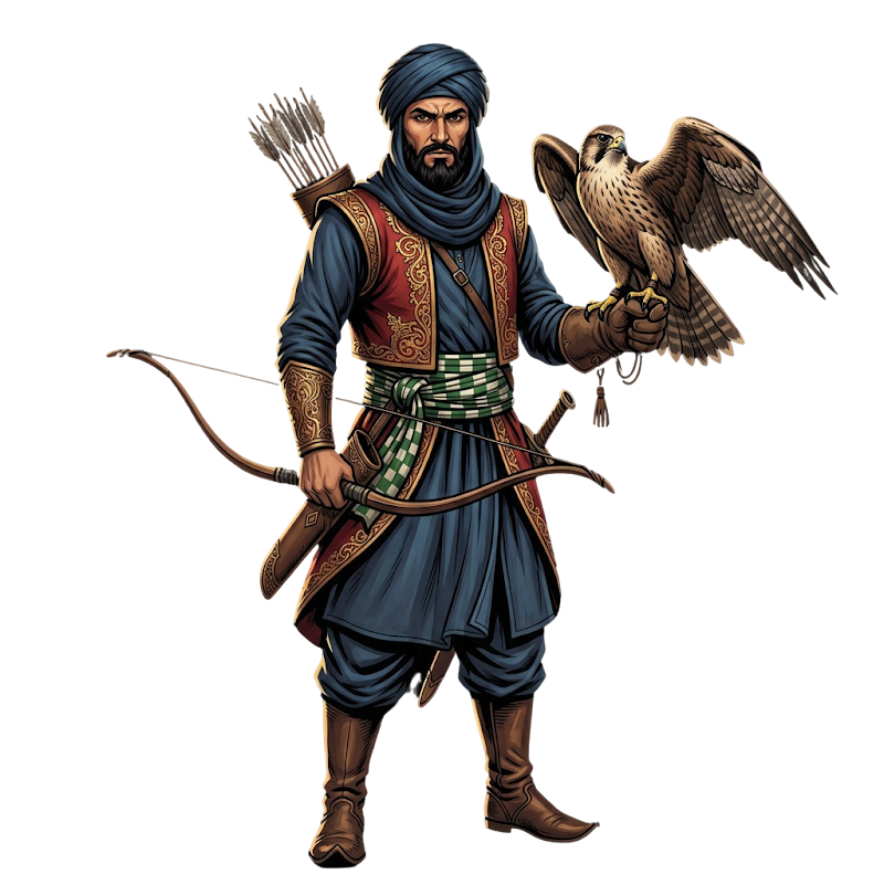 Al-Azraq amb el falcó