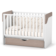 Bed Veres LD4 Sydney with pendulum and drawer cappuccino/white