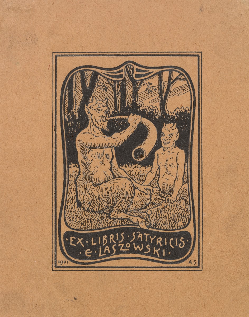 Bookplate of Emil Laszowski b1868 1901