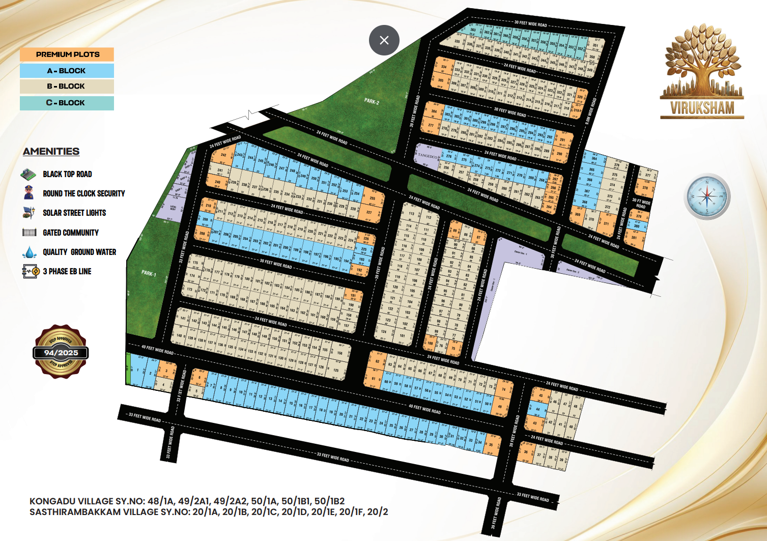 Viruksham Layout Map view