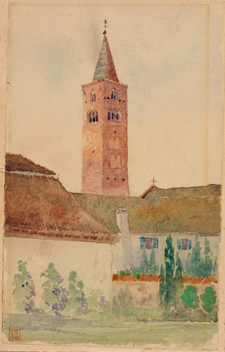 Church Tower Italy 1898