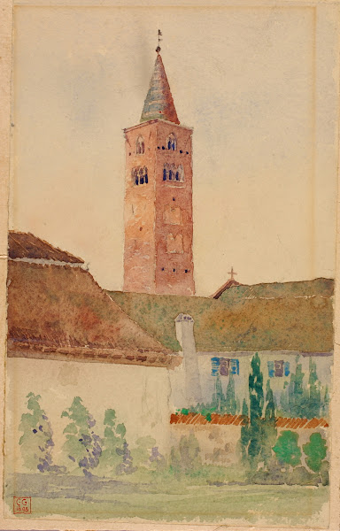 Church Tower Italy 1898