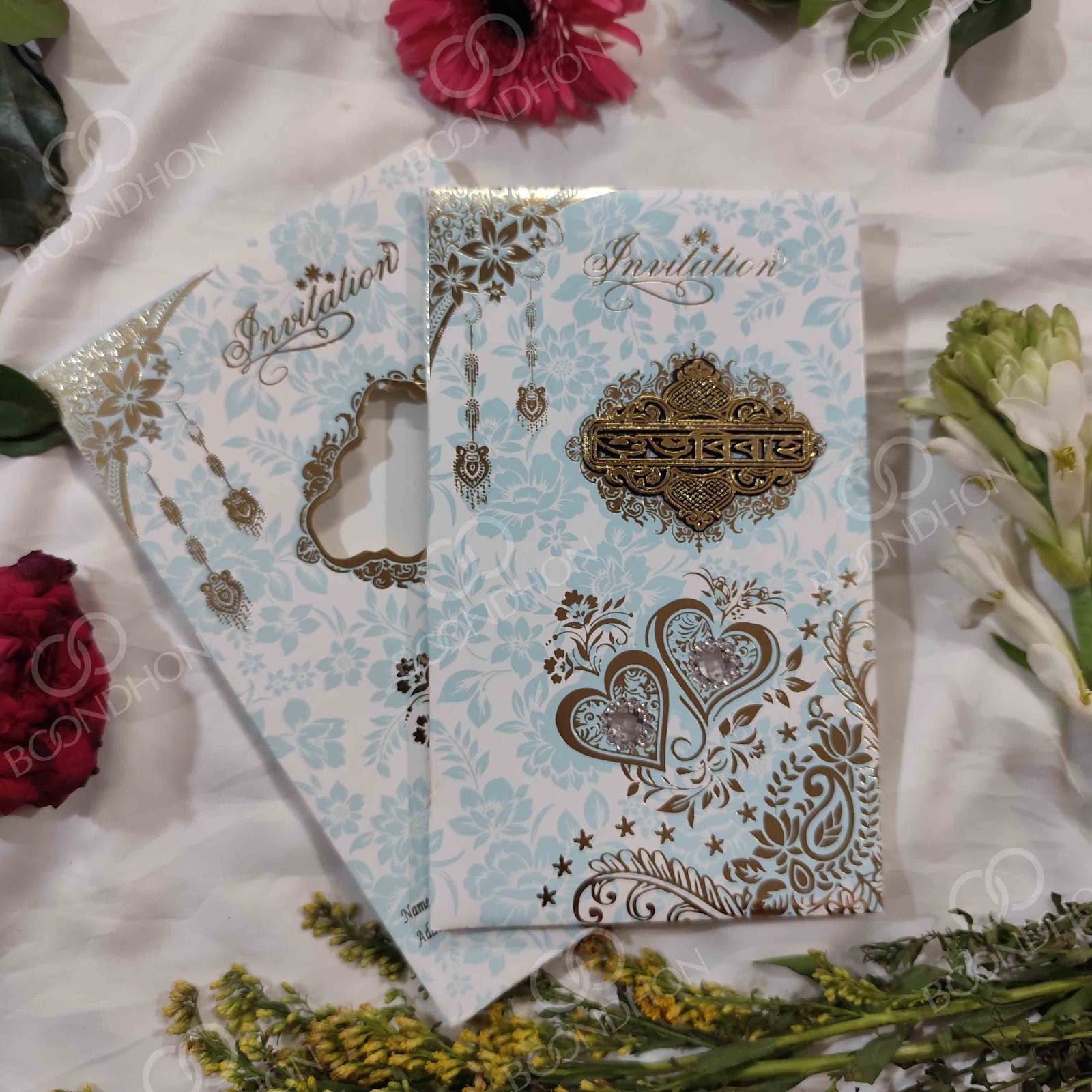 Affordable wedding card design AFF-009 - BOONDHON Manikganj