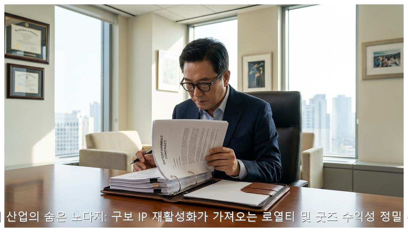 엔터 산업의 숨은 노다지: 구보 IP 재활성화가 가져오는 로열티 및 굿즈 수익성 정밀 분석 핵심 안내 및 분석 인포그래픽 (8)