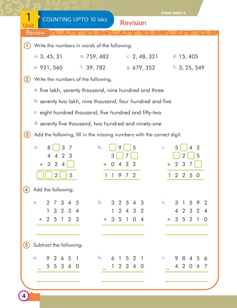 Maths Book 5