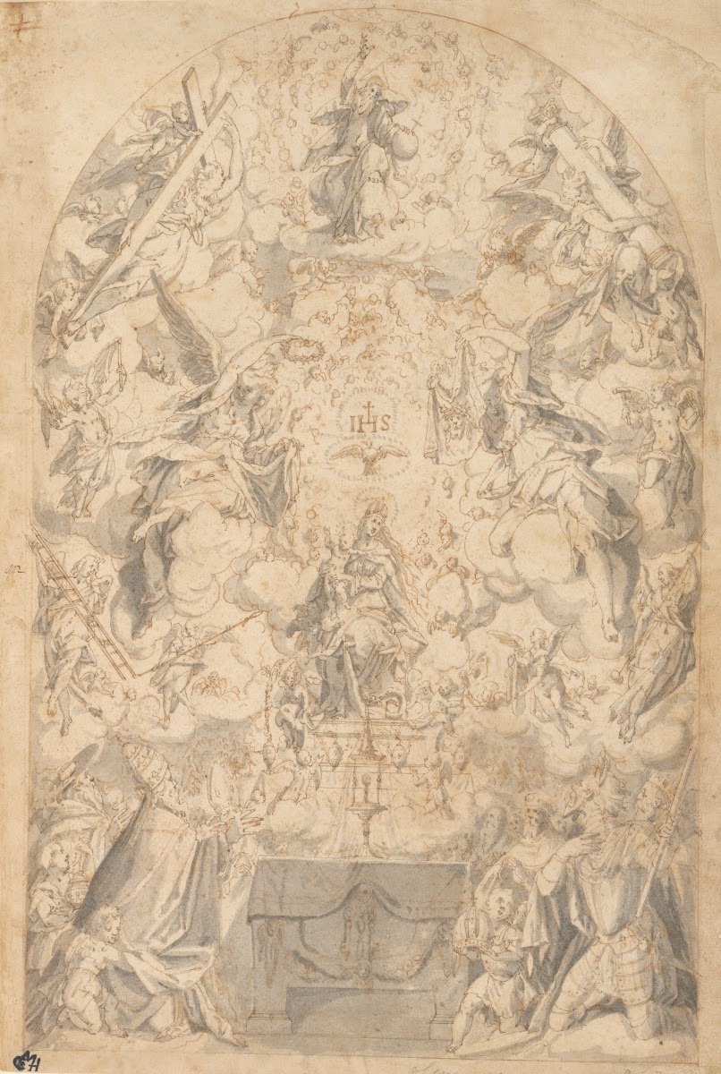 Madonna and Child with Angels Bearing Symbols of the Passion 1583