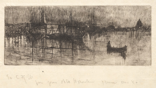 Rainy Night Venice 1880