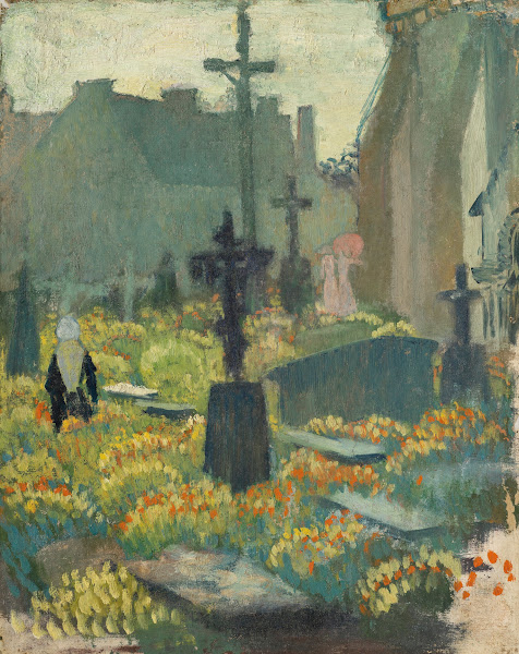 Cimetière en fleurs before 1892