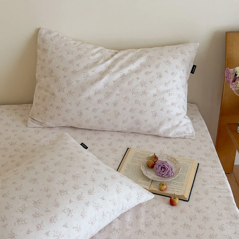 Cotton pillowcase, double-layer, pair