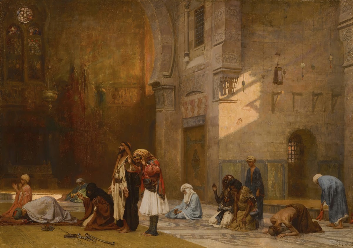 Prayer in the Mosque Cairo 1876