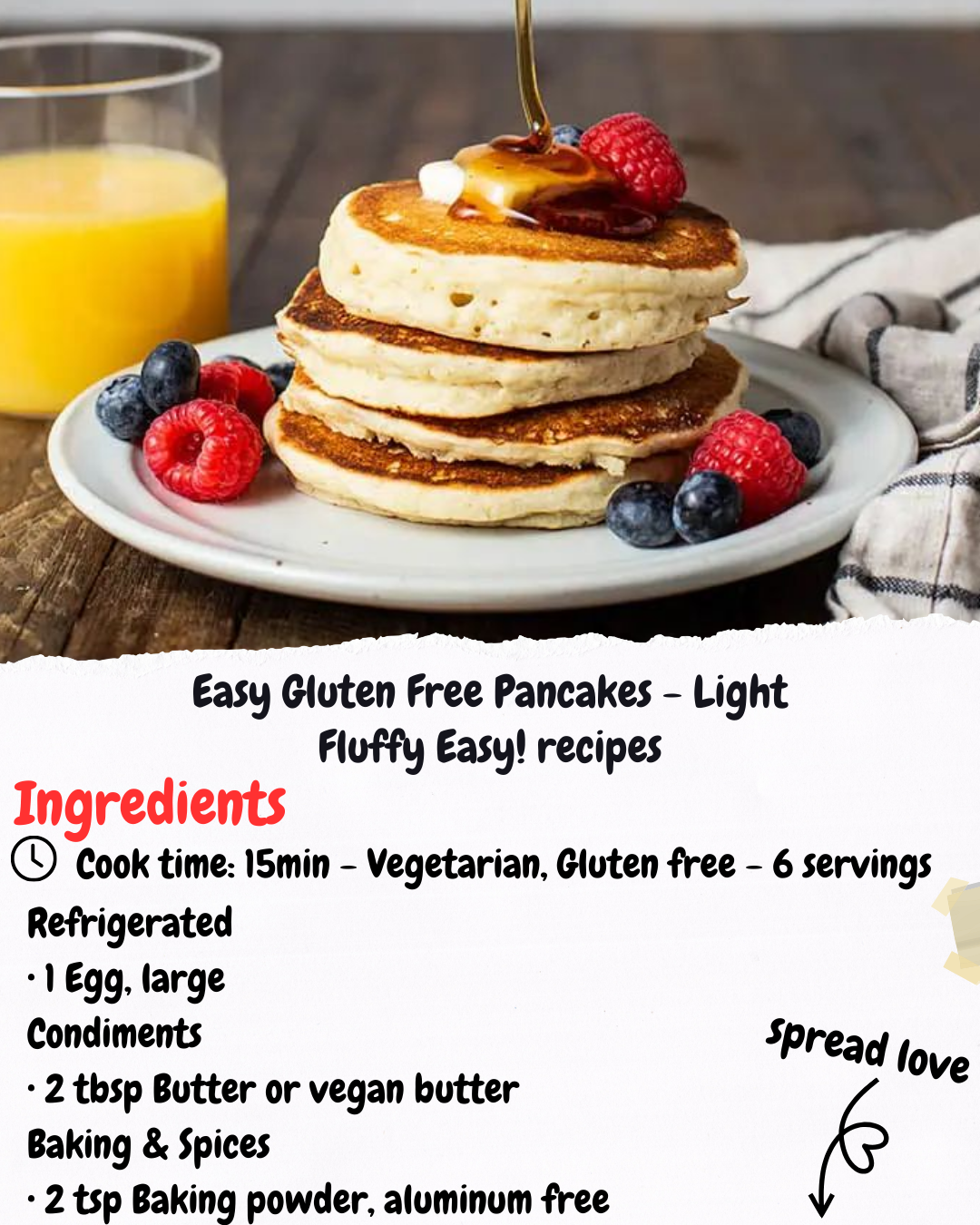 Easy Gluten Free Pancakes - Light Fluffy Easy! recipes