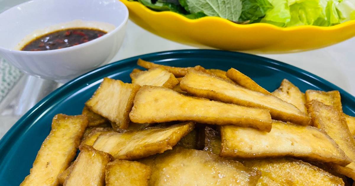 Món chay dễ làm 🌱🍃: Đậu Hủ Um Chao - cuốn rau sống bánh tráng