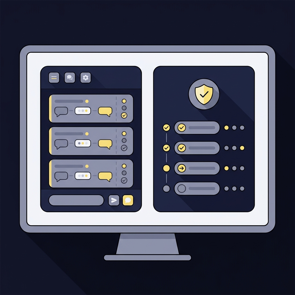 Minimalist 2D vector desktop showing customer support interface beside a regulator website illustrating dispute and verification steps for nfl betting websites