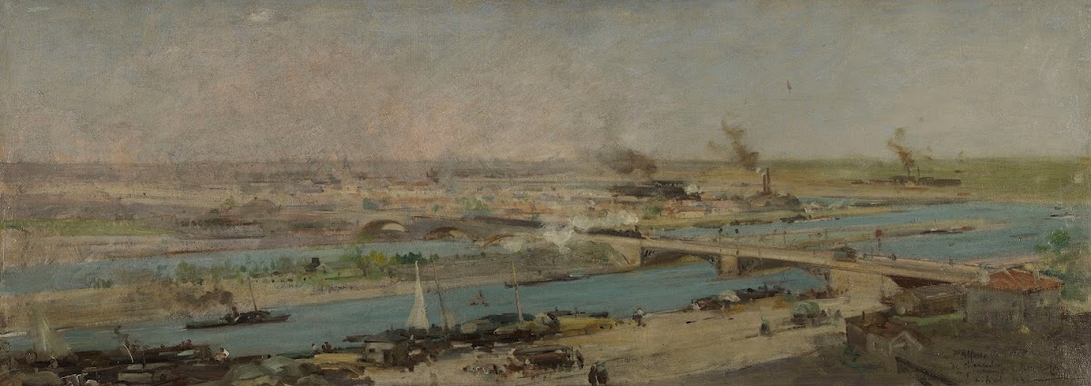Vue dAlfortville prise des hauteurs de Charenton 1896