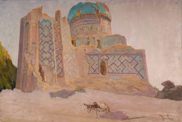 Bibi Khanym Mosque in Samarkand From the journey to Turkestan 1912